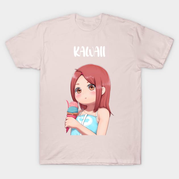 kawaii ice cream anime girl T-Shirt by Phantom Troupe